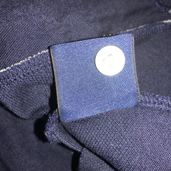 Ralph Lauren Golf Navy Silver polo Sz XL rugby Big Pony shimmer - Picture 7 of 7